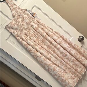 Floral 1.State smocked one shoulder Midi Dress-NWT-size S